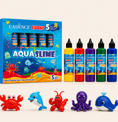 Aqua Eğlence Seti (5 Adet jel 5Adet kalıp)