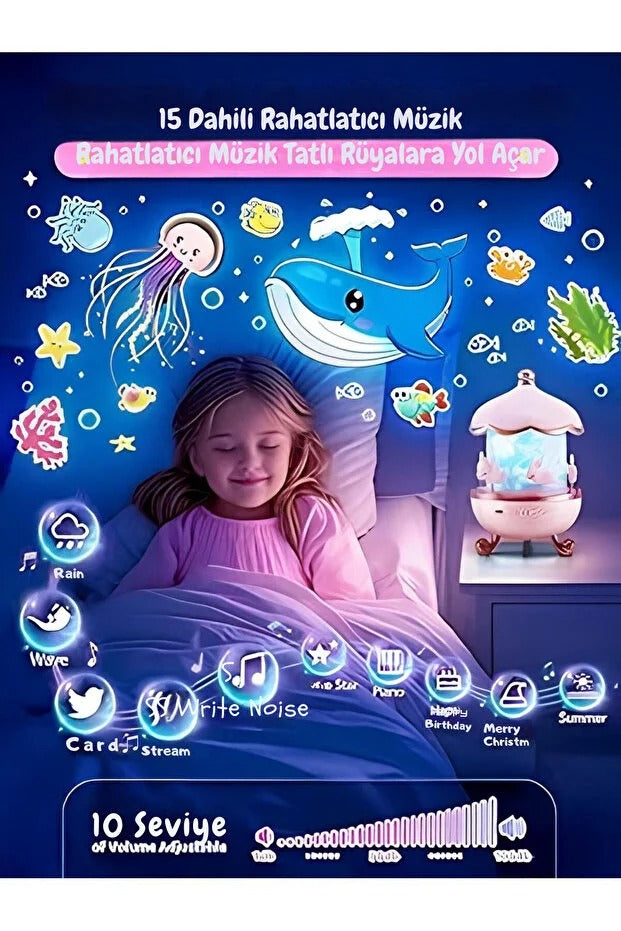 Screenorojectr Çocuklar İçin Gece Lambası Projektörü