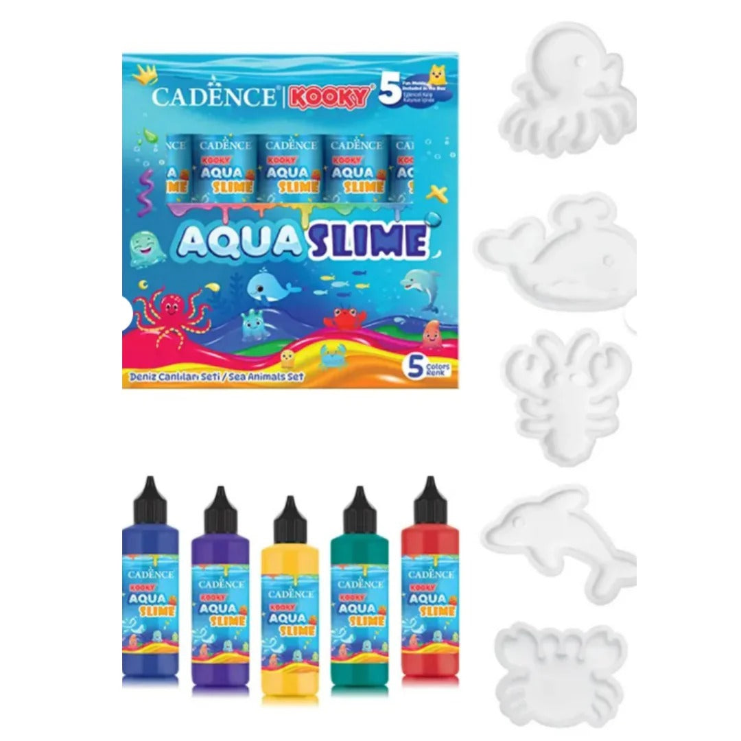 Aqua Eğlence Seti (5 Adet jel 5Adet kalıp)